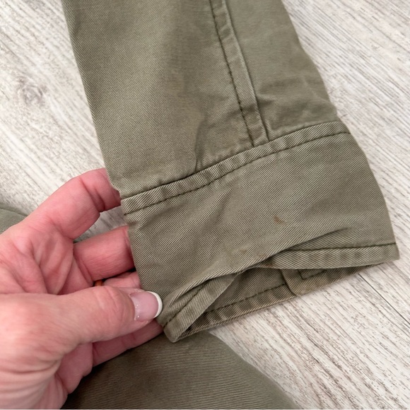 VTG Y2K Abercrombie & Fitch military utility jacket Womens XS green Bella Elena - Picture 16 of 16